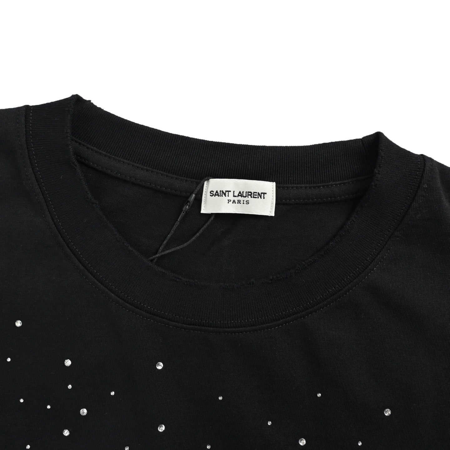 Ripped Embroidered Rhinestone T-shirt