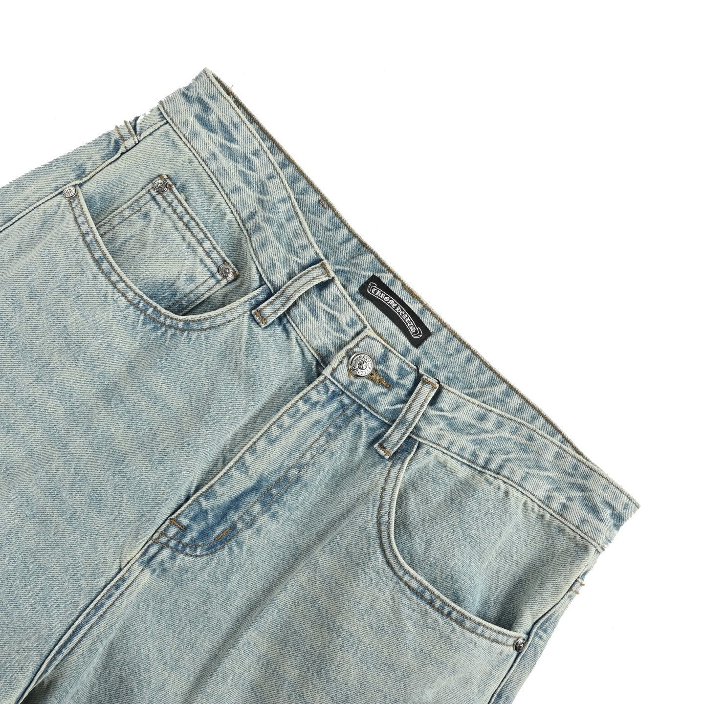 Macaron Color Cross Jeans