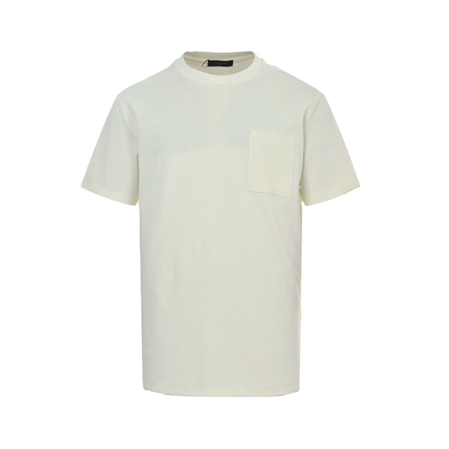 Jacquard textured piqué cotton T-shirt