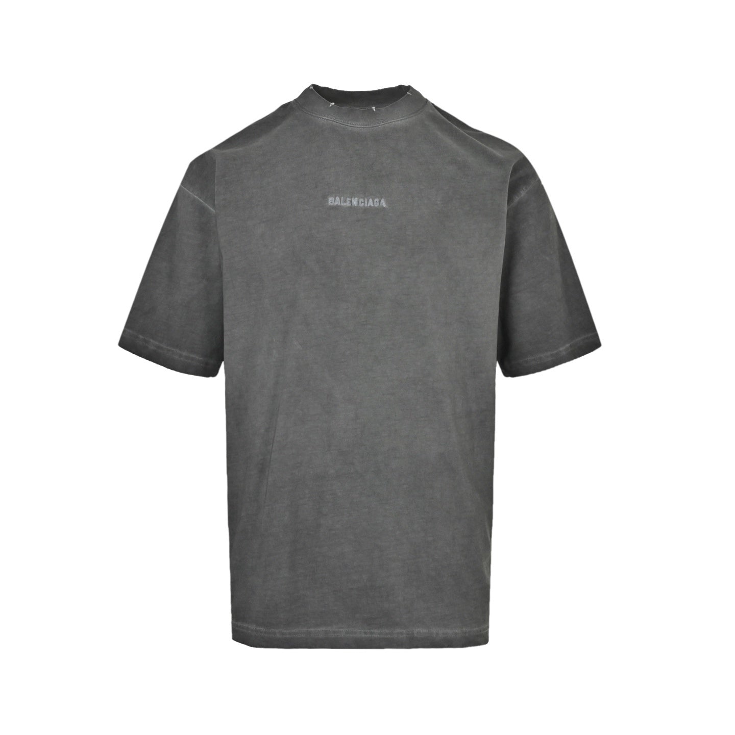 Embroidered Letter Washed T-shirt