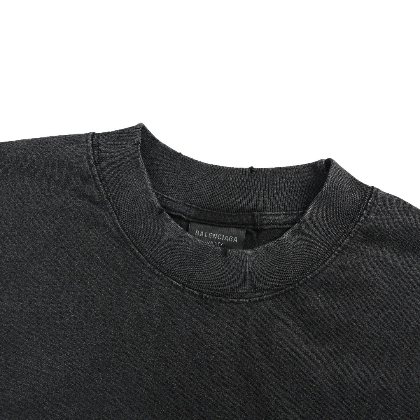 Embroidered Letter Washed T-shirt