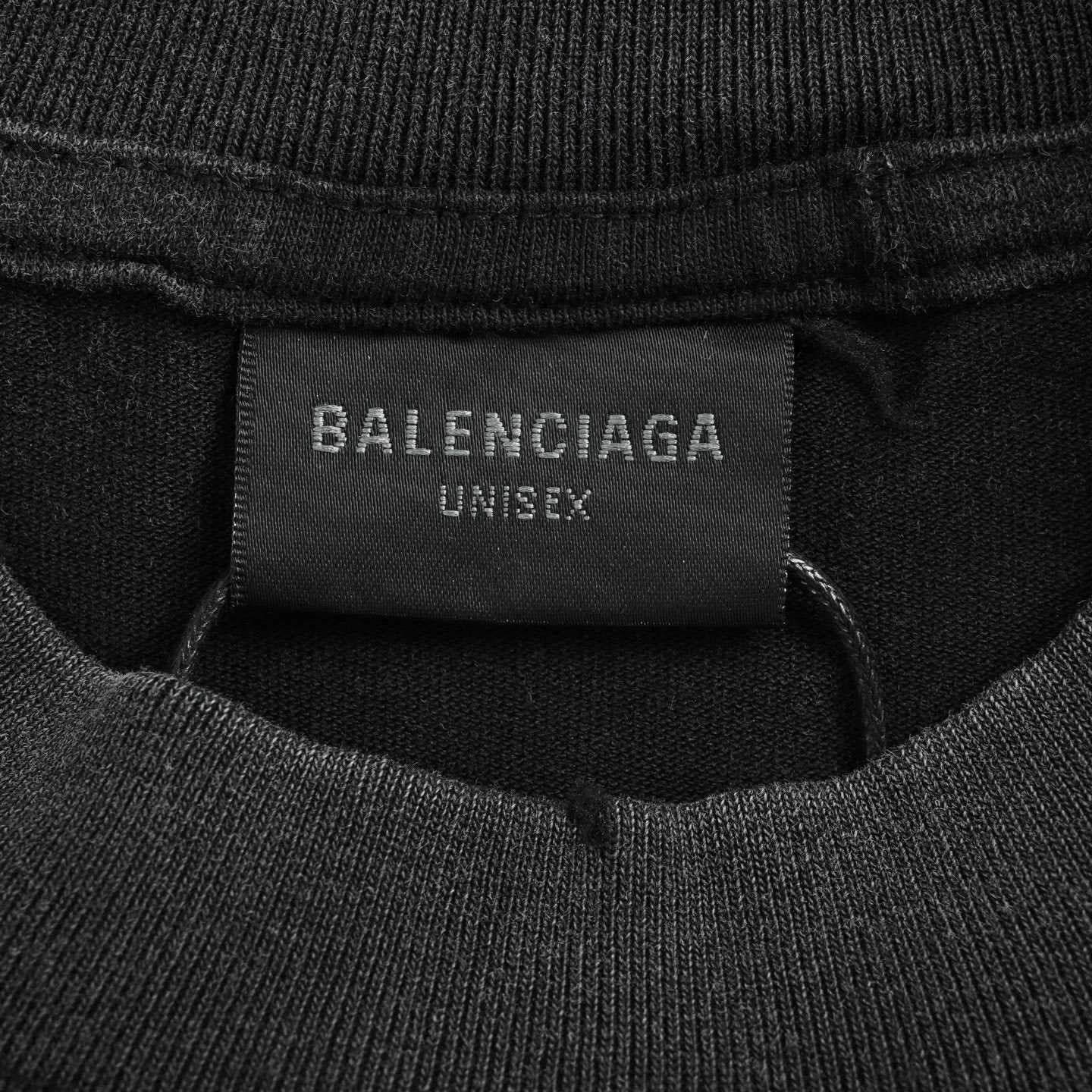 Embroidered Letter Washed T-shirt