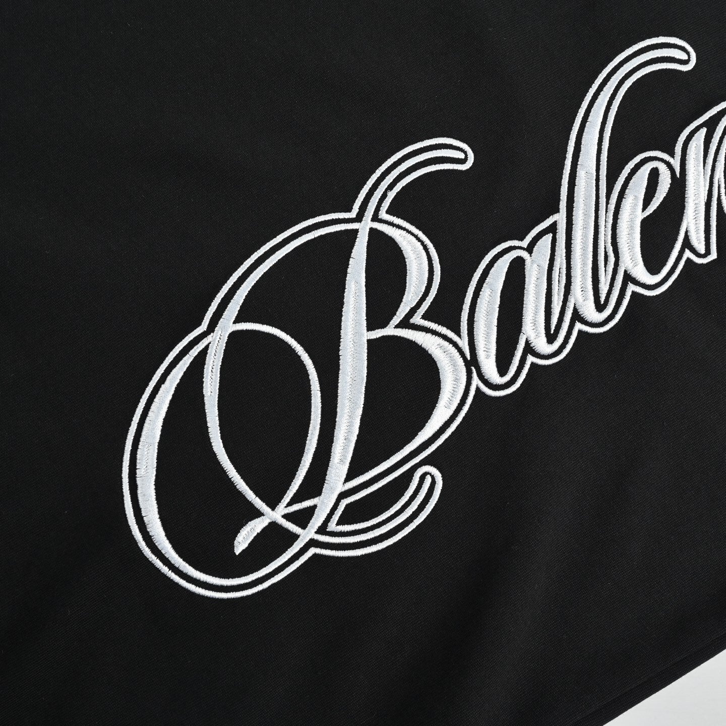 Vertical Letter Embroidered T-shirt