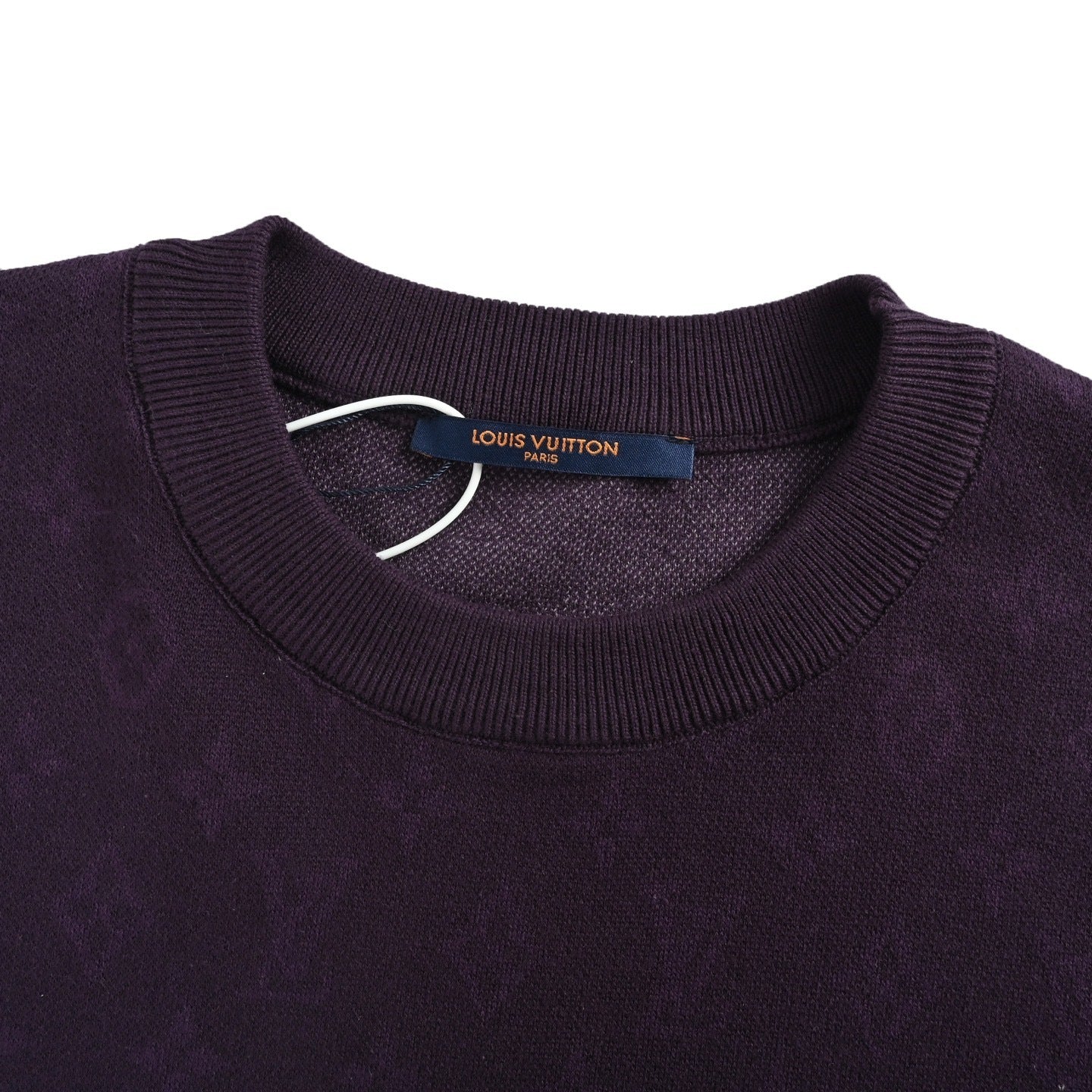 Gradient jacquard knit T-shirt