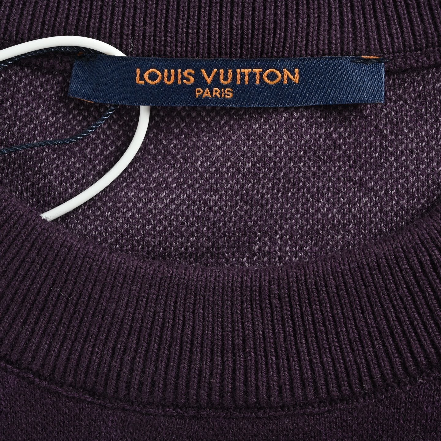 Gradient jacquard knit T-shirt