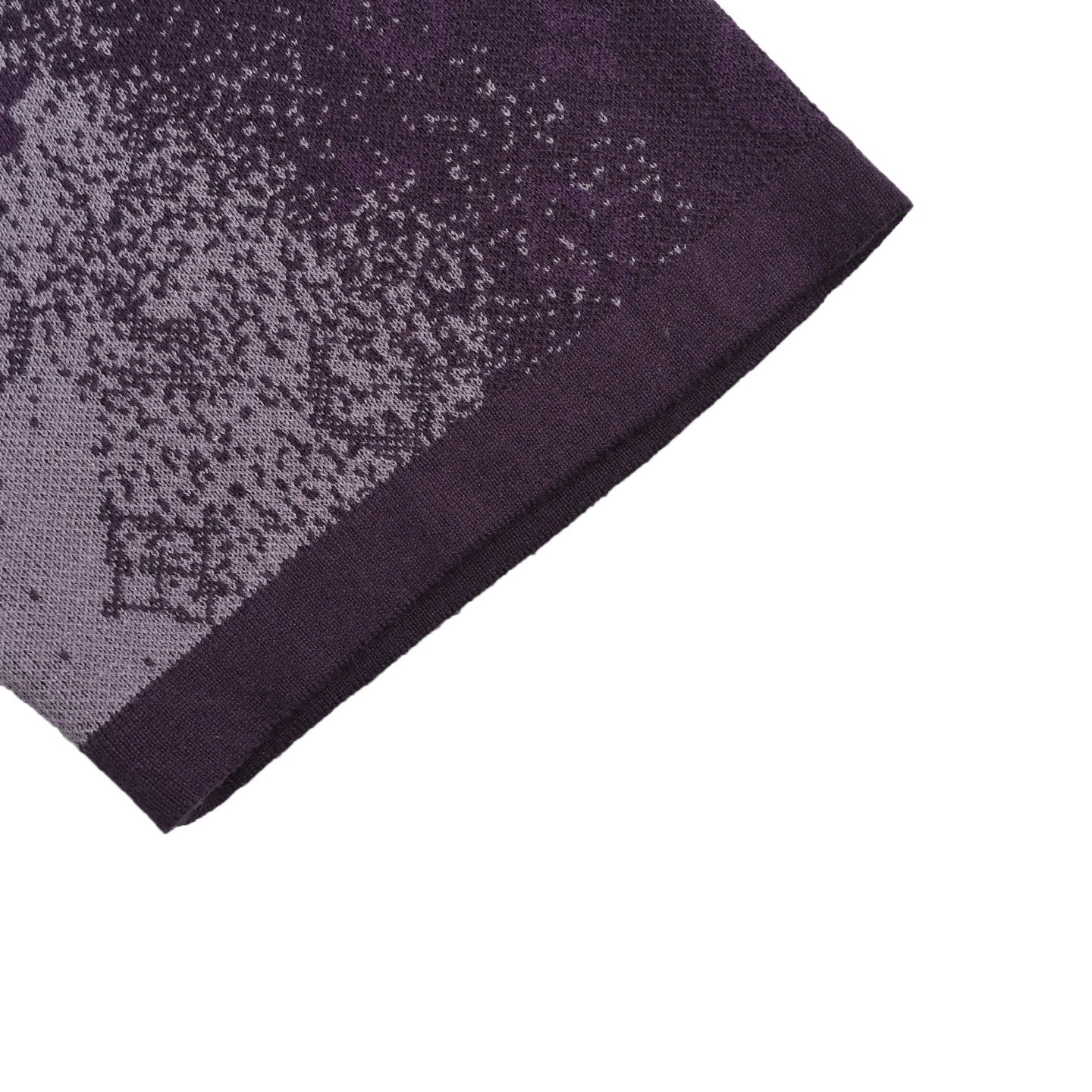 Gradient jacquard knit T-shirt