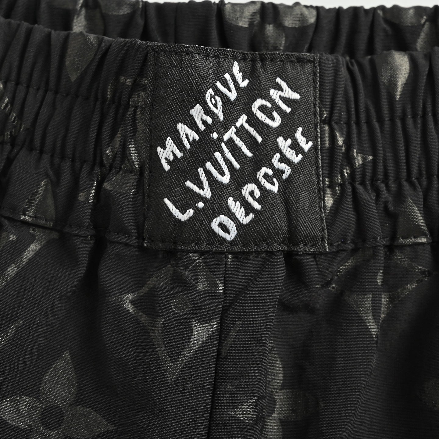 Old flower jacquard ripple shorts