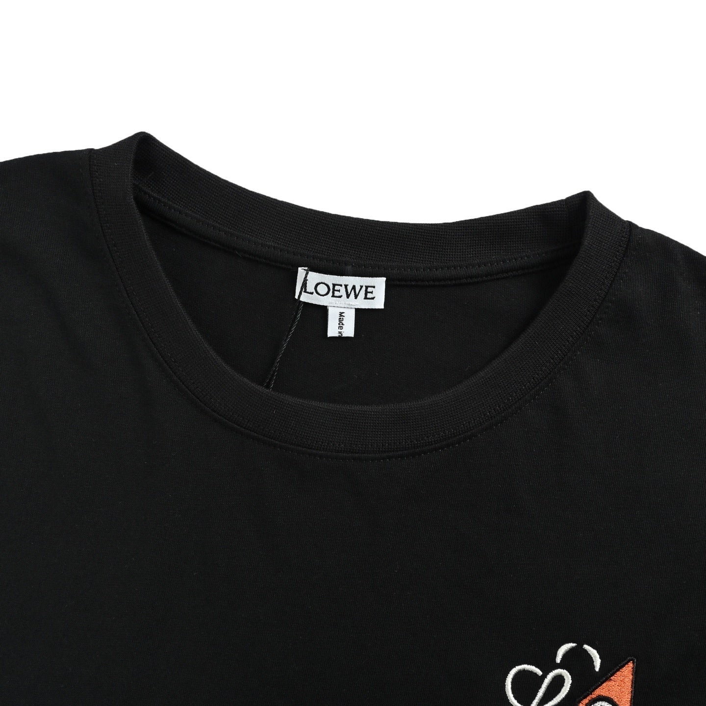 Geometric Small Eyelet Embroidery T-shirt