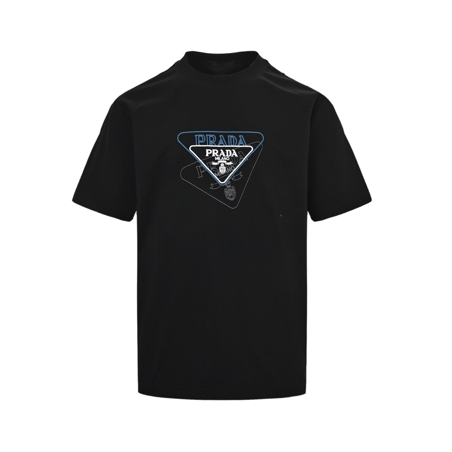 Triangle Patch Embroidered T-shirt