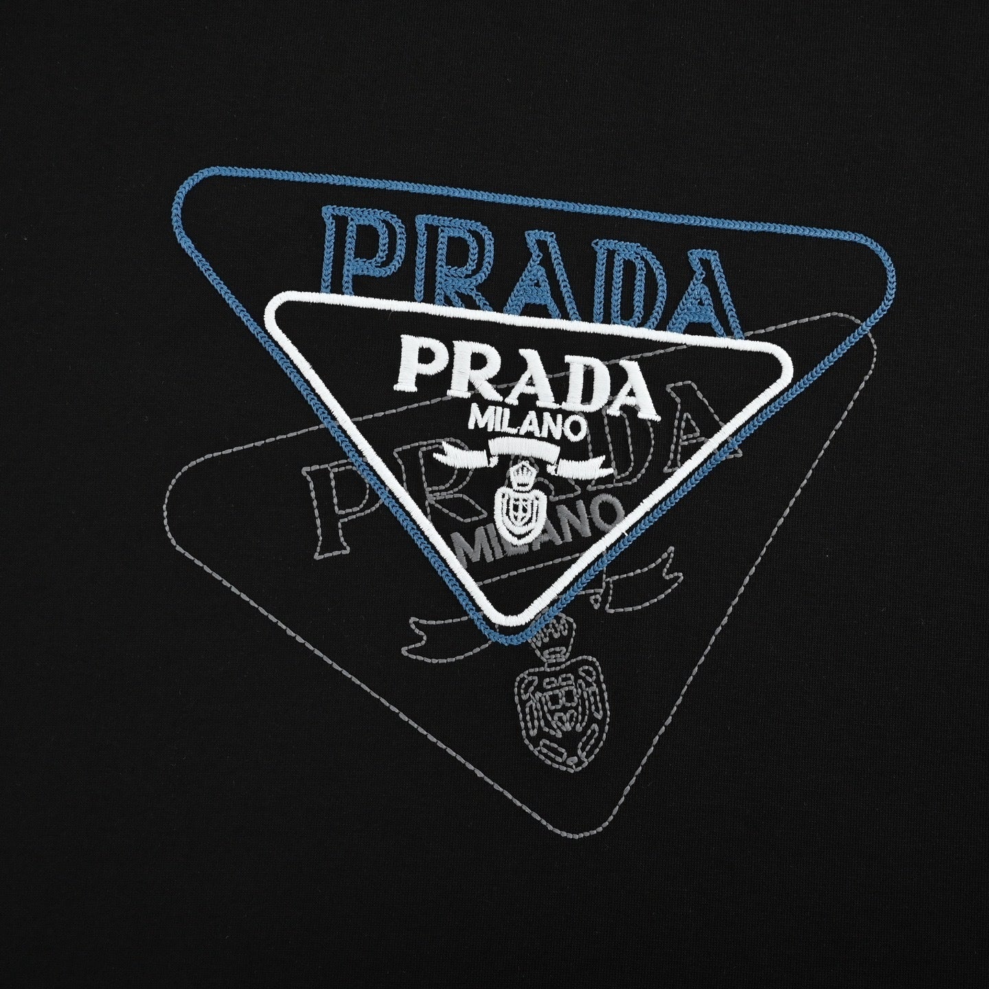 Triangle Patch Embroidered T-shirt