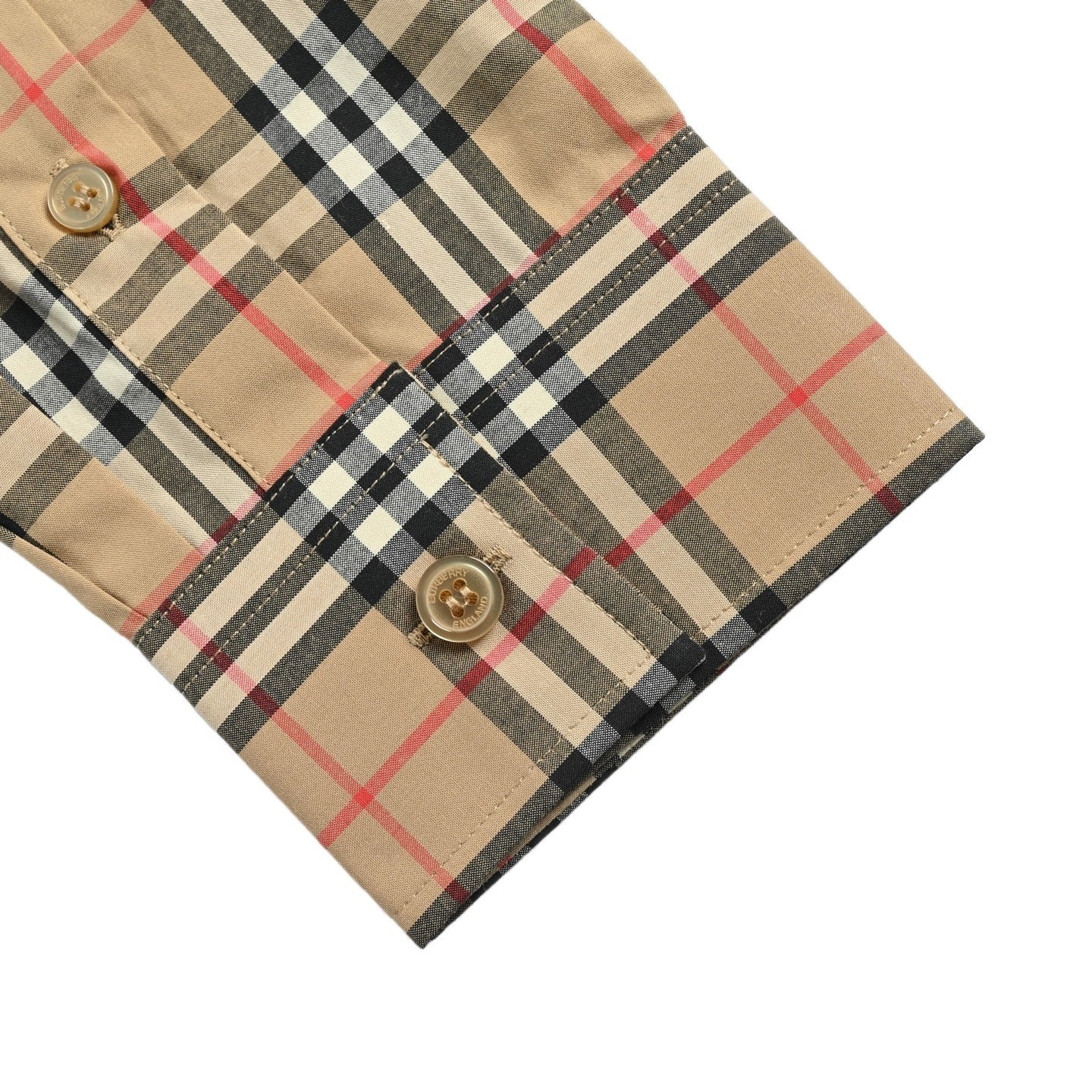 Small check cotton shirt