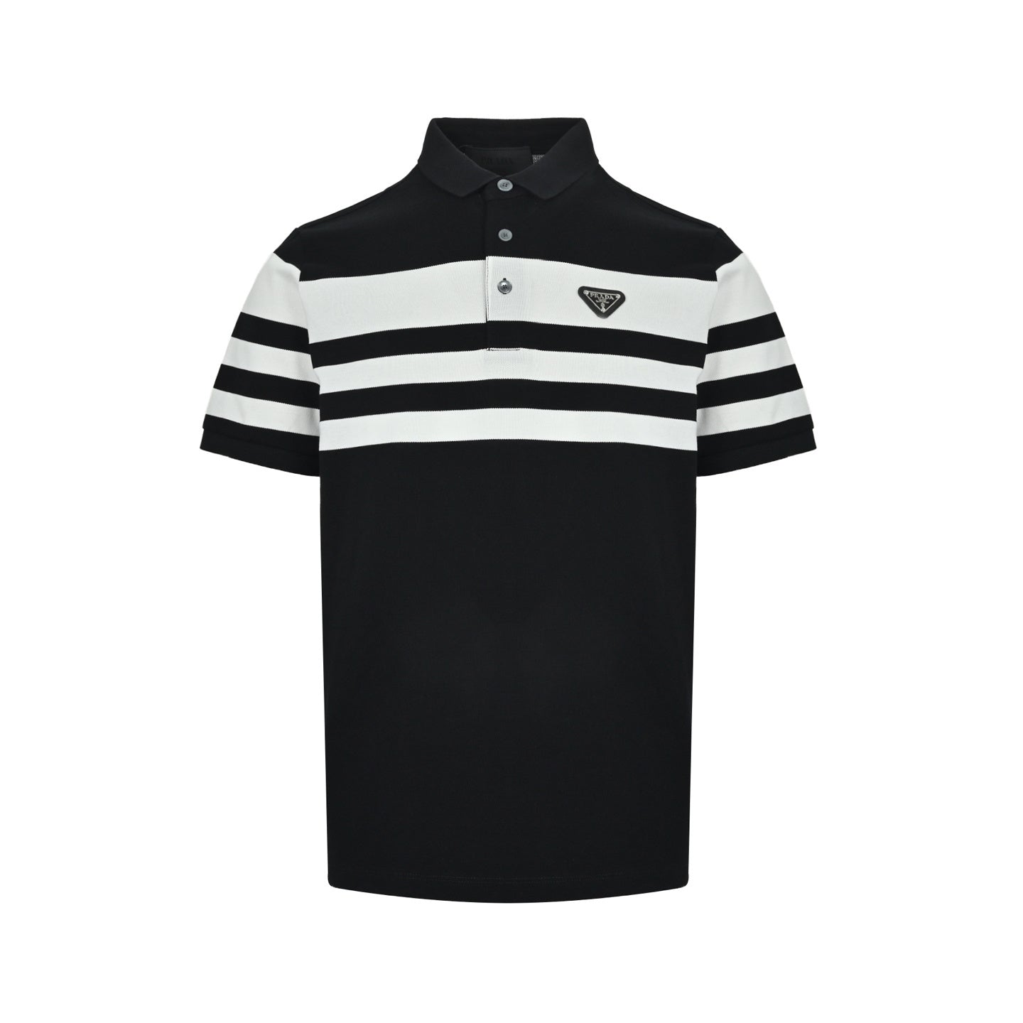 Striped Patchwork Polo shirt
