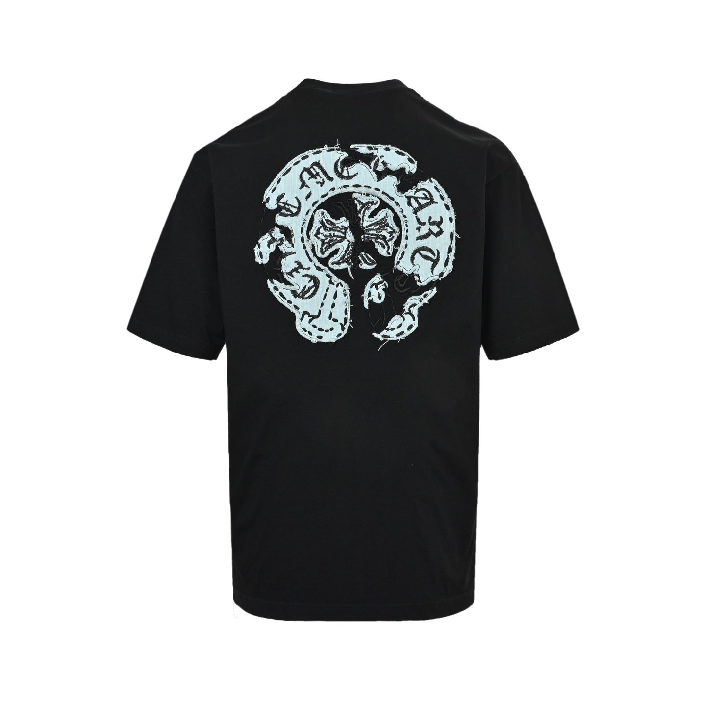 Scroll Applique Embroidery T-shirt