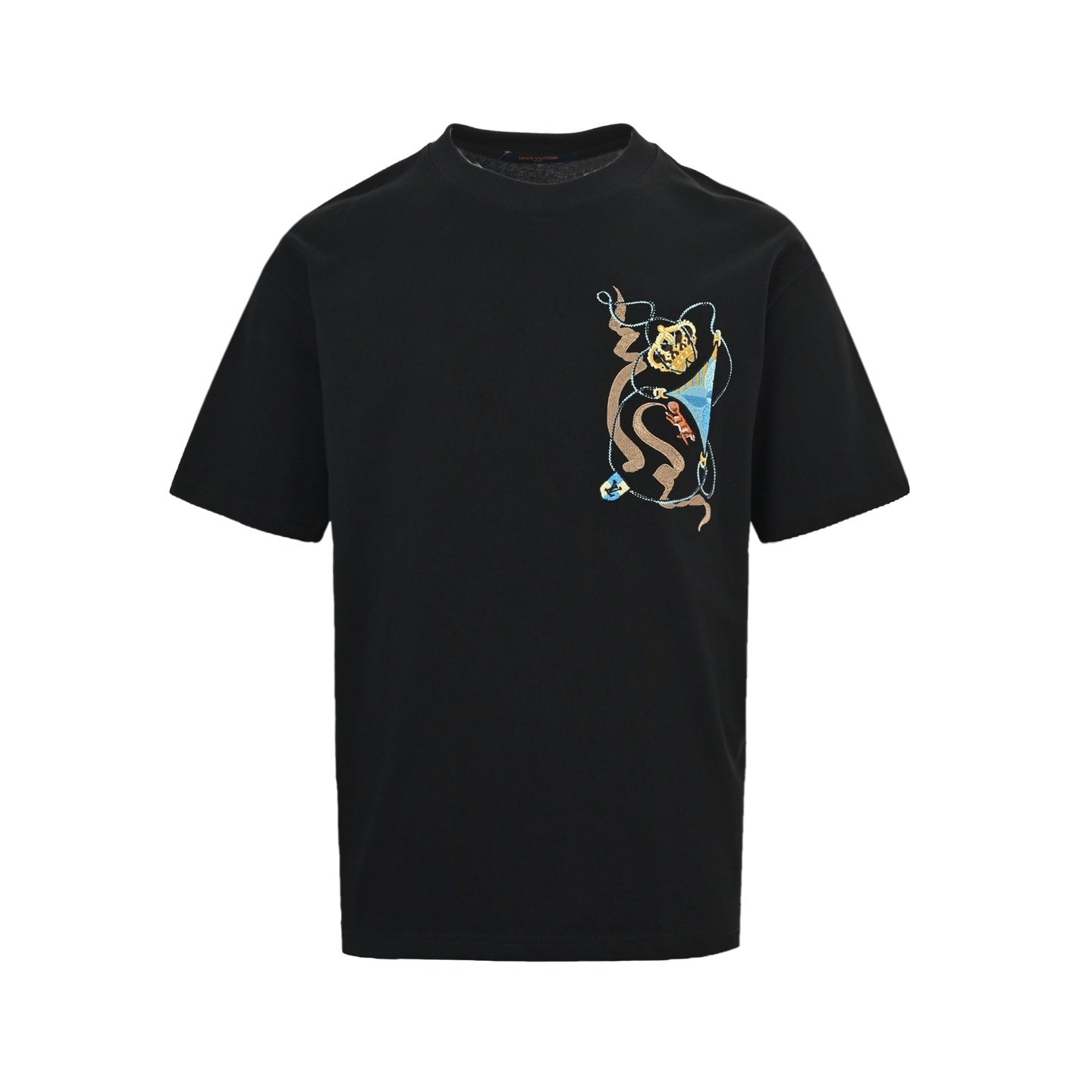 Crown Embroidery Short Sleeve