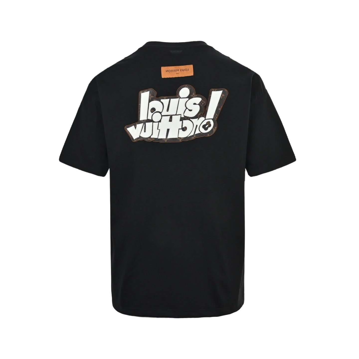 Leather Letter T-shirt