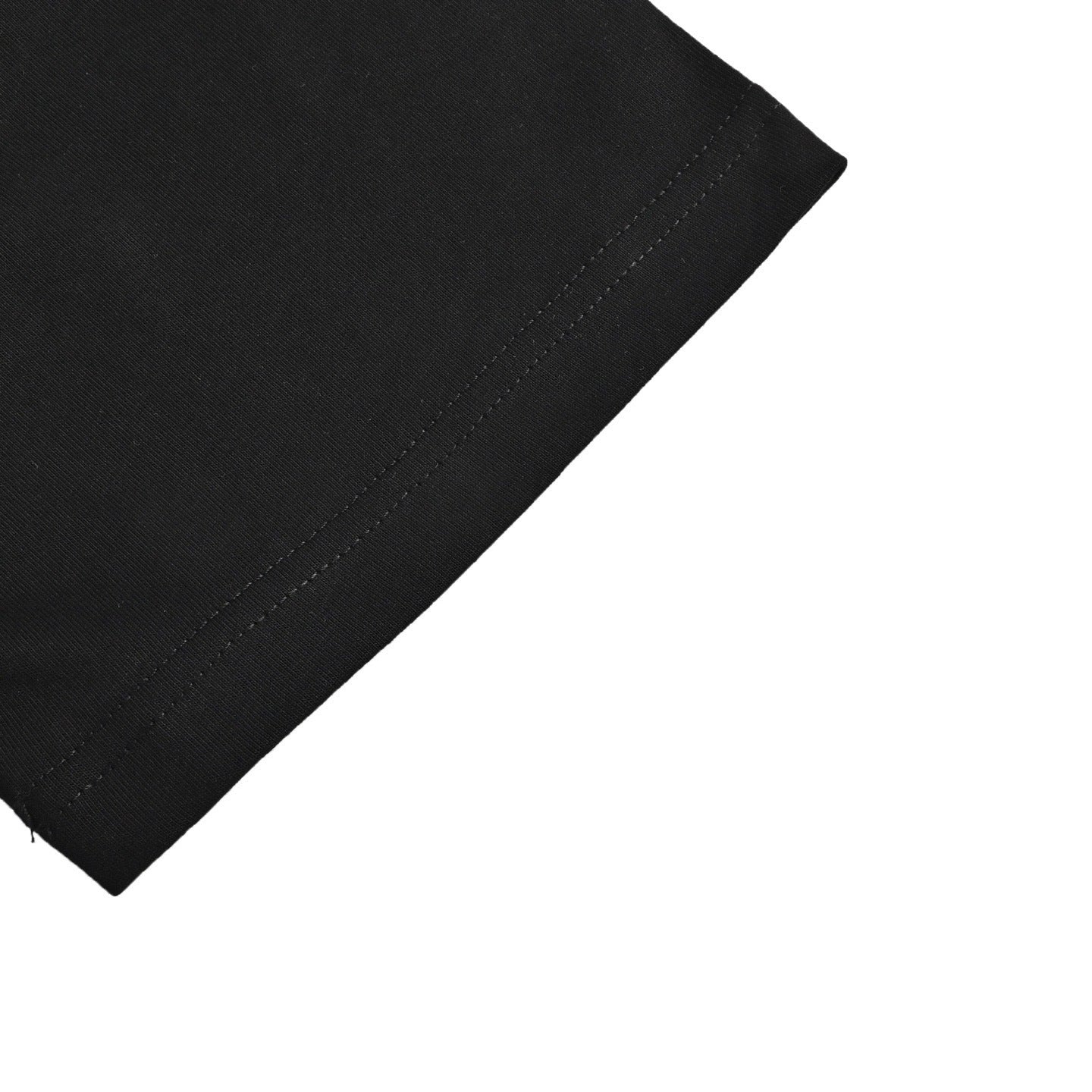 Checkered Leather Patch Pocket T-Shirt