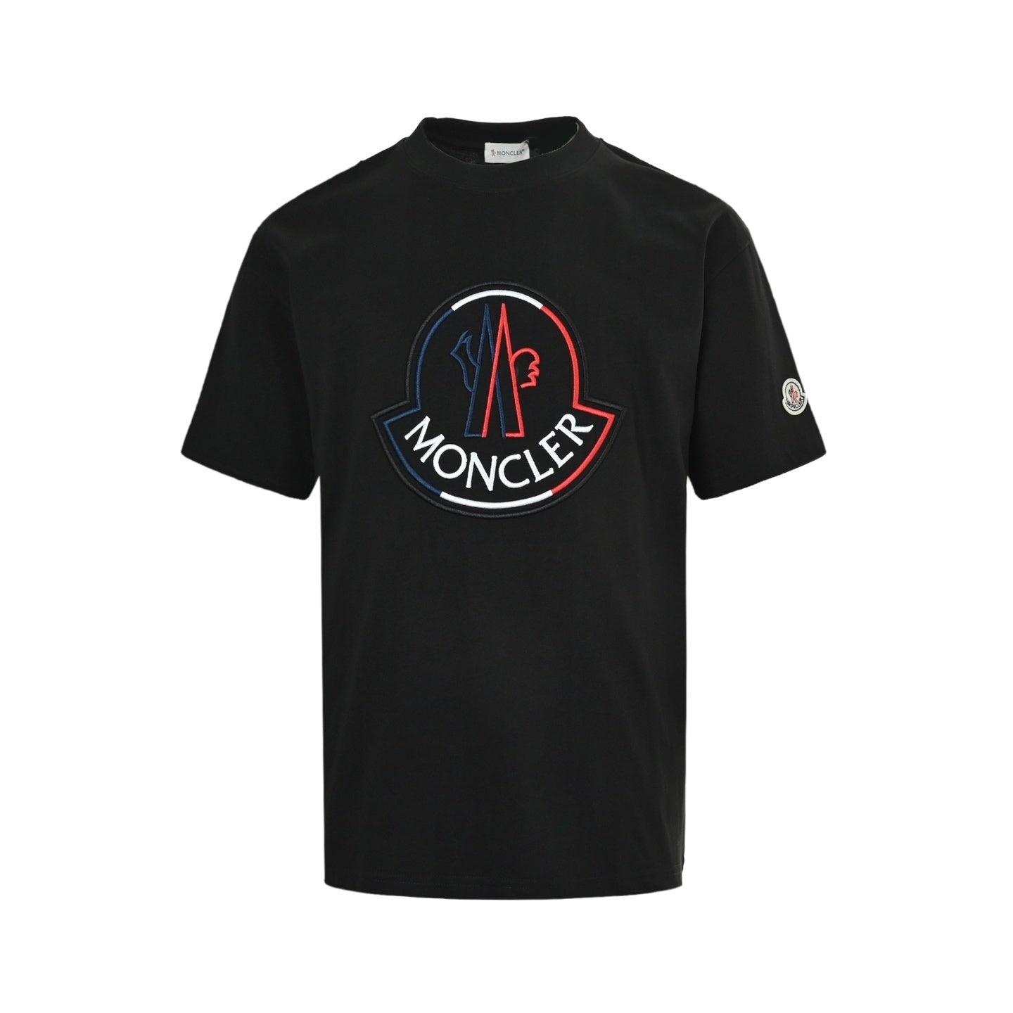 Color-block embroidered t-shirt