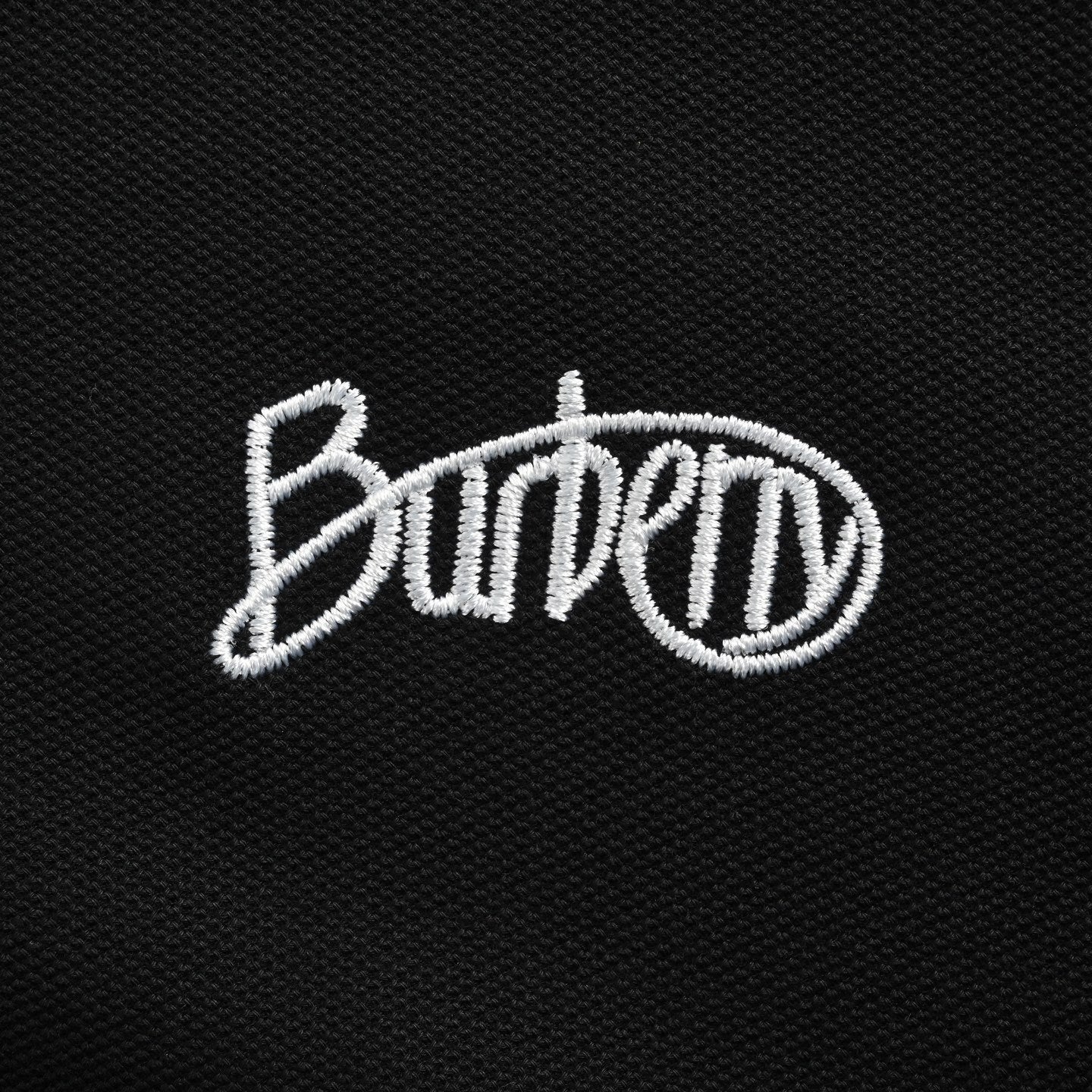 Cursive Signature Embroidered Polo Shirt