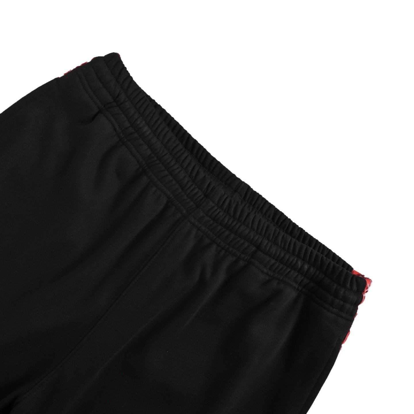 Diamond-patterned ribbon pants