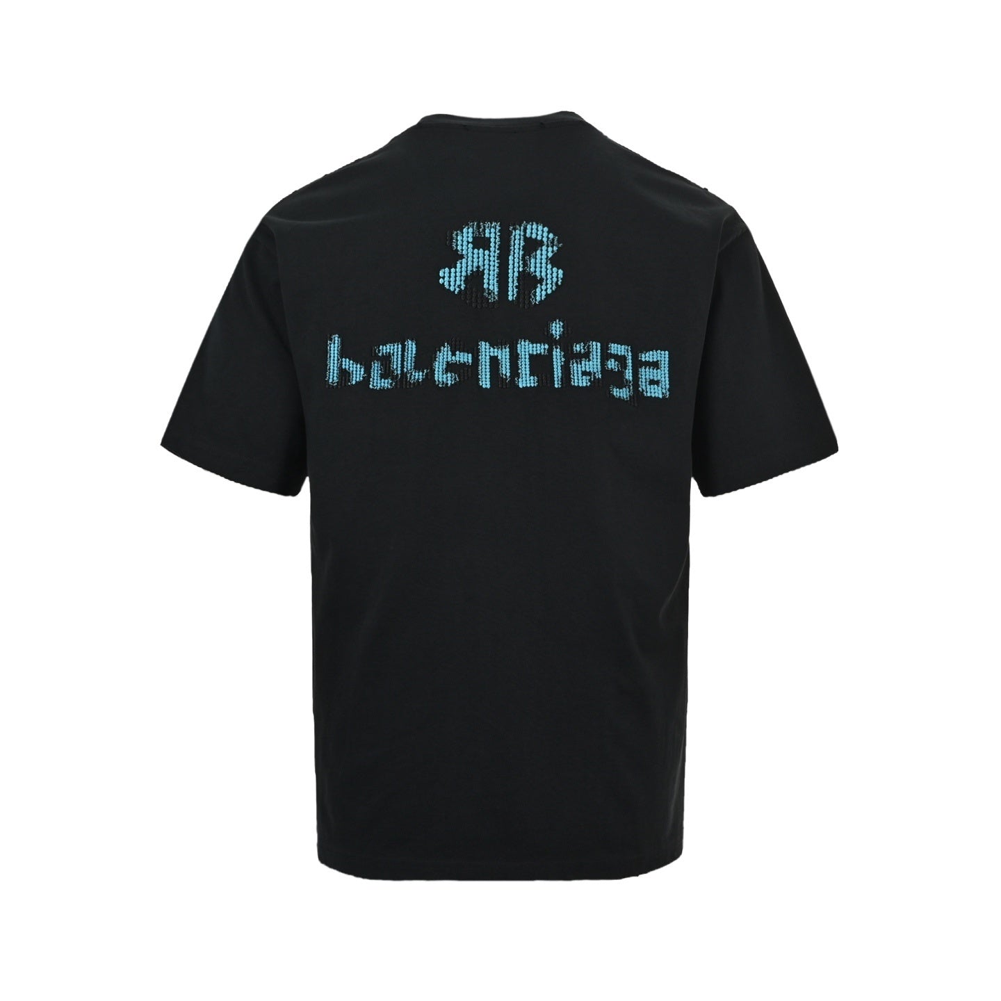Knitted Letter Embroidery T-shirt