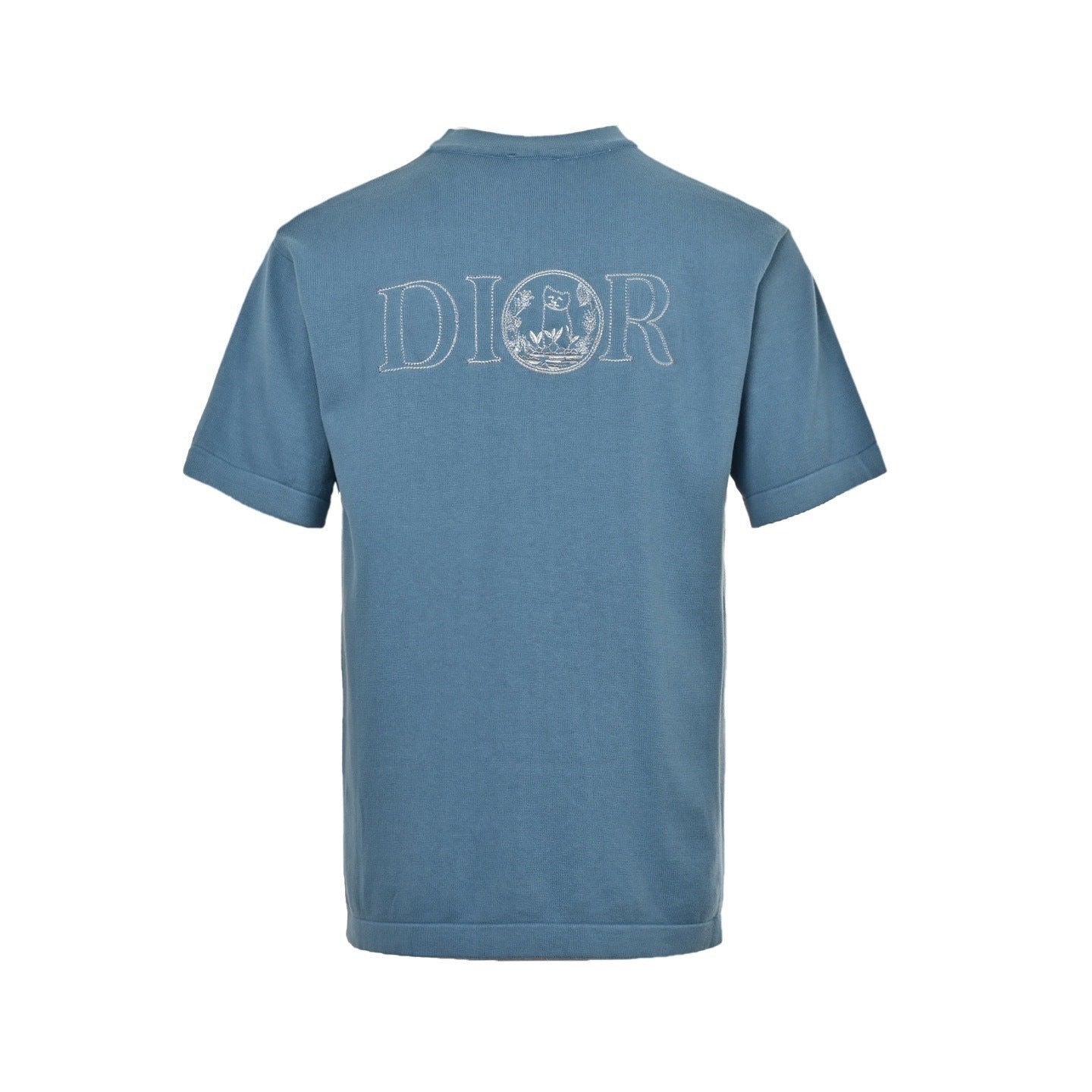 Cat Embroidered Knit T-shirt