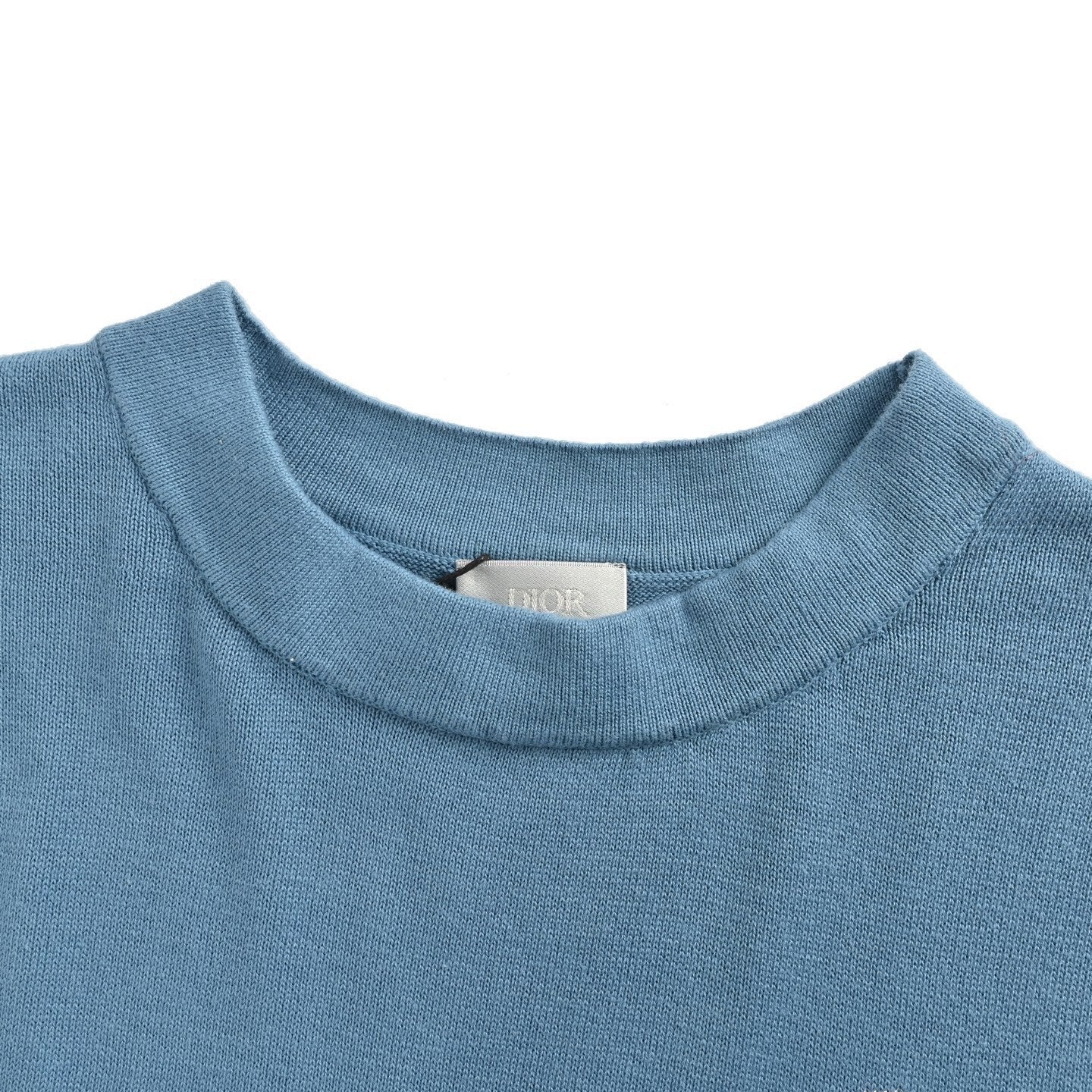 Cat Embroidered Knit T-shirt