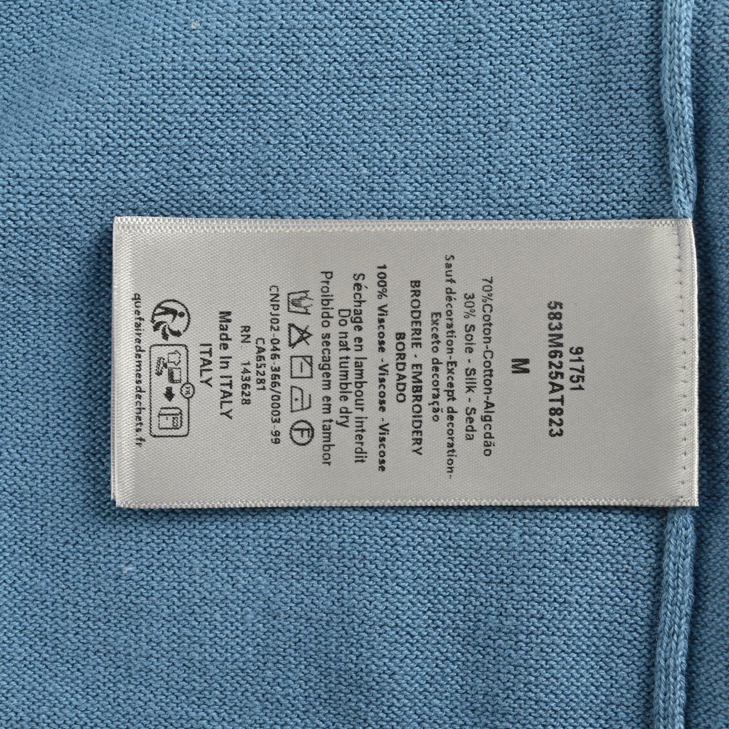 Cat Embroidered Knit T-shirt