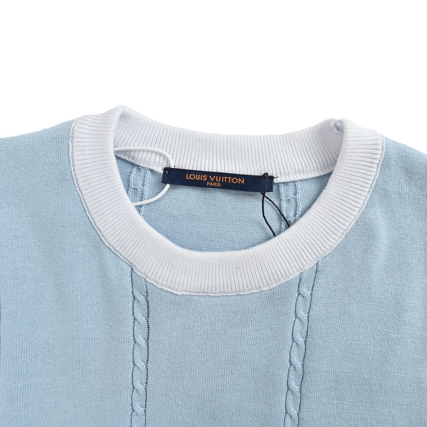 Badge Embroidered Knit T-shirt