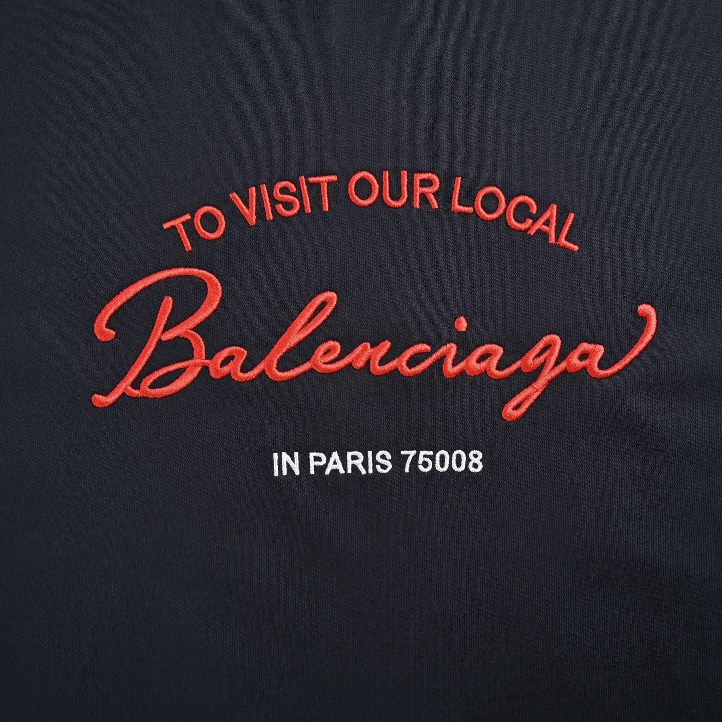 Signature Slogan Embroidered T-shirt