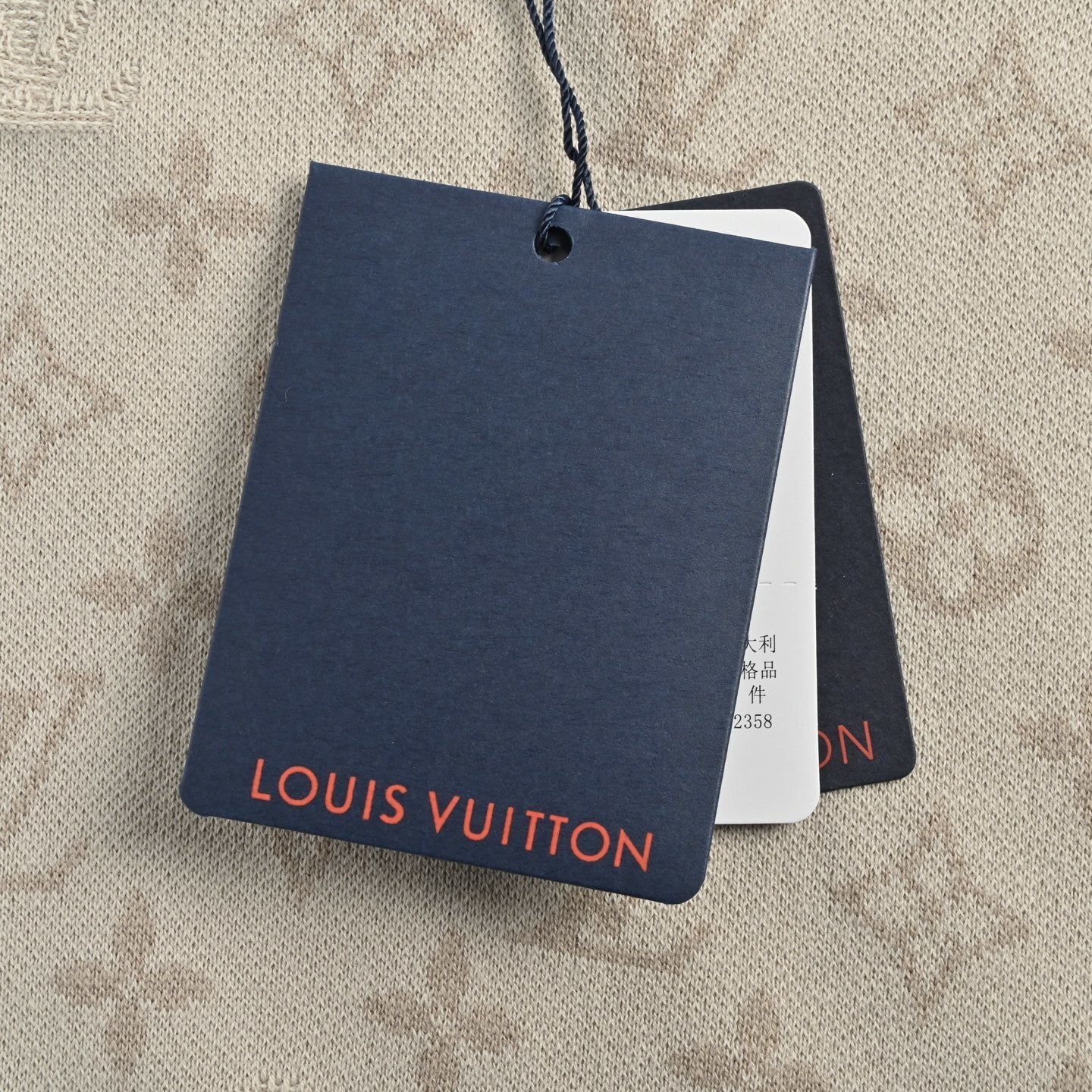 Gradient jacquard knit T-shirt