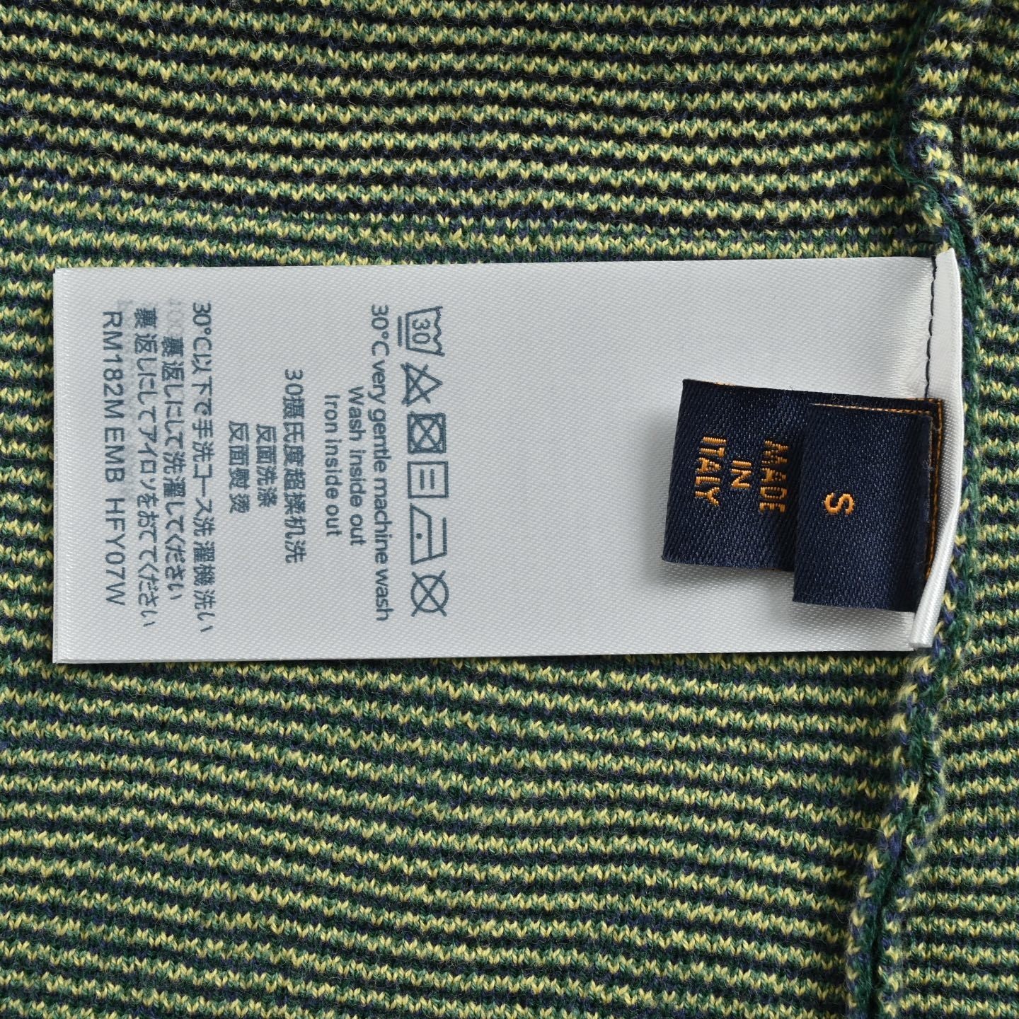 Color-block jacquard knit short sleeve