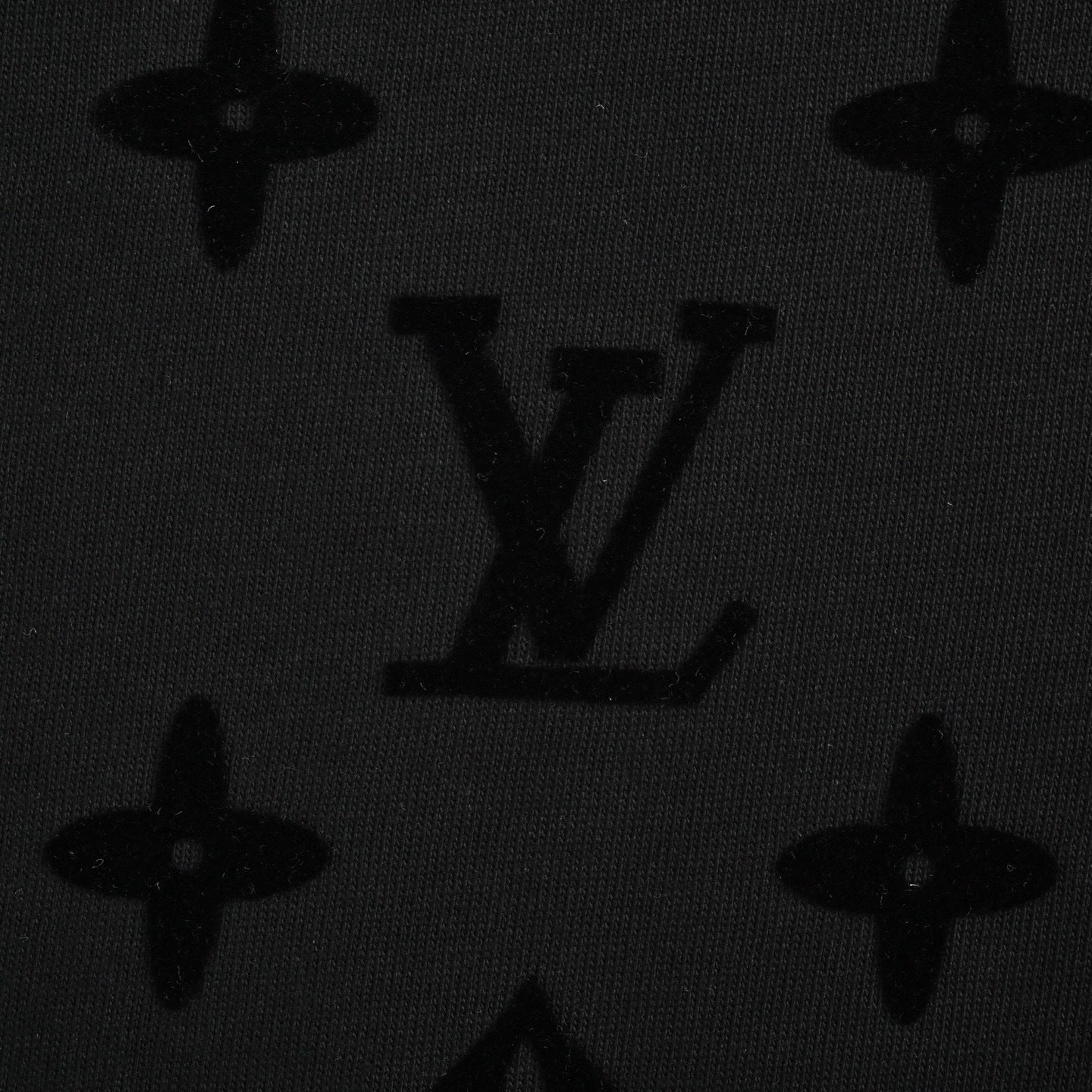 All-over printed flocked T-shirt