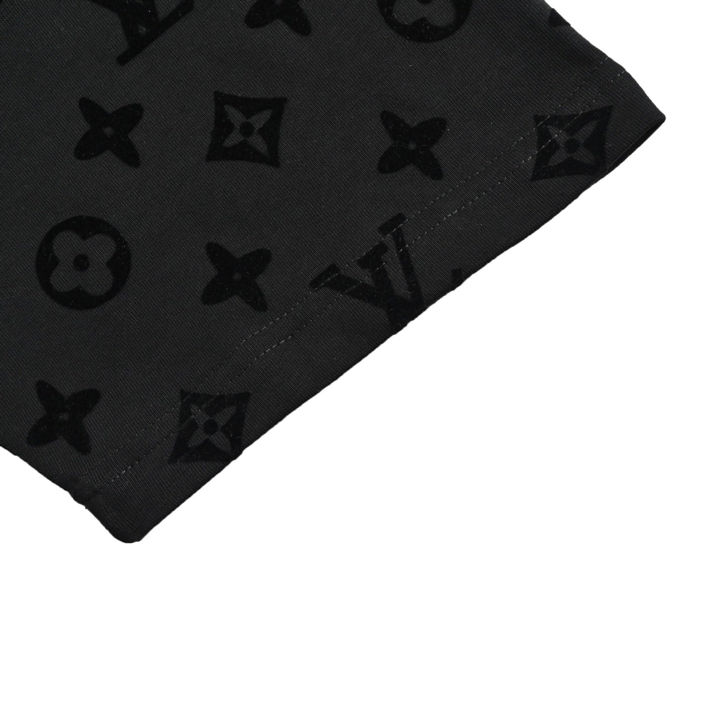 All-over printed flocked T-shirt