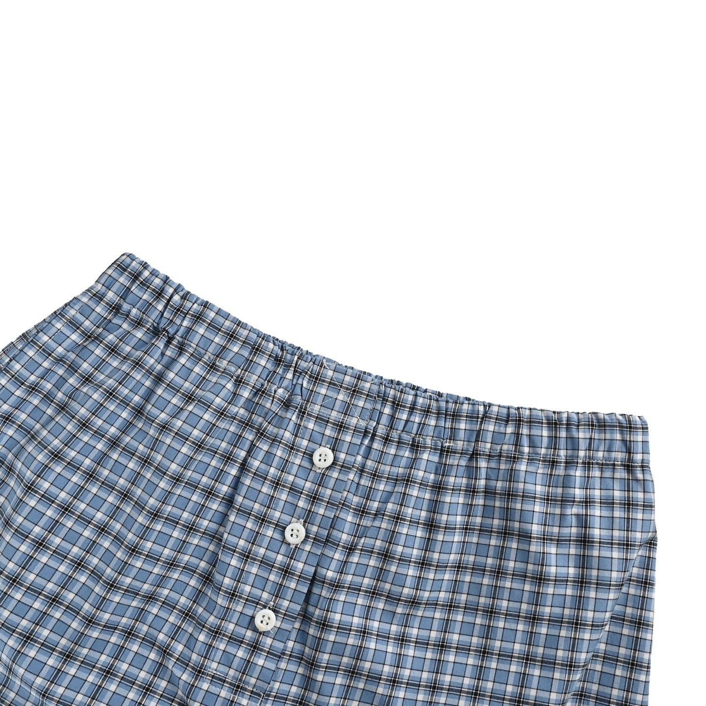 Embroidered Small Plaid Shorts