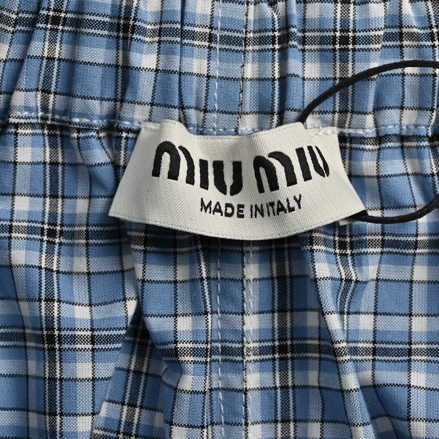 Embroidered Small Plaid Shorts