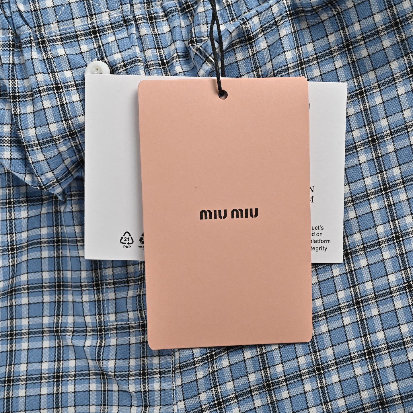 Embroidered Small Plaid Shorts