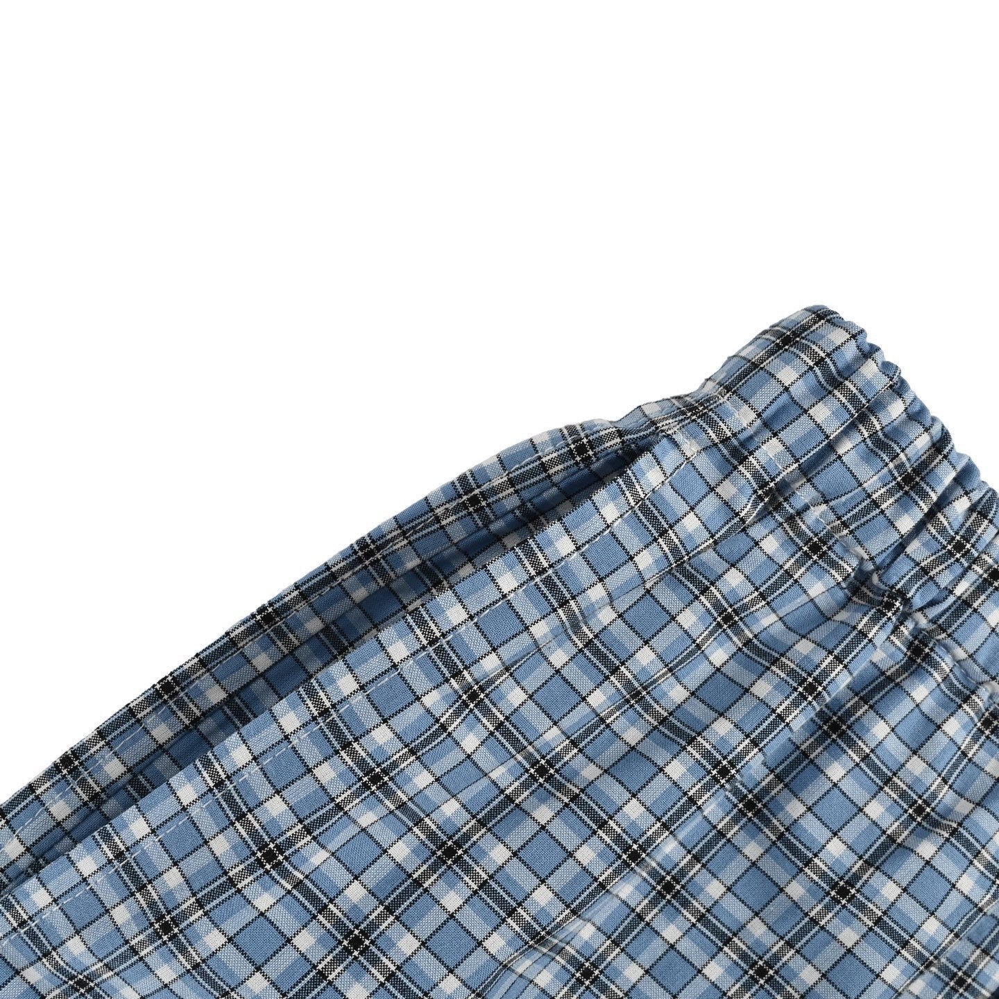 Embroidered Small Plaid Shorts