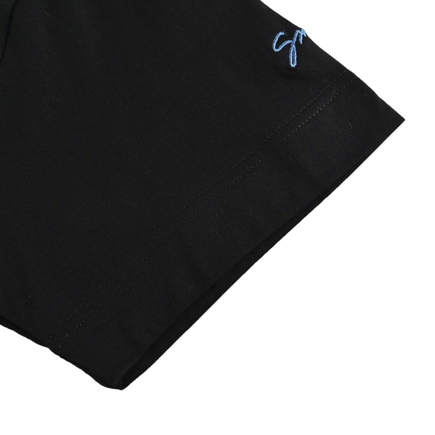 Rhinestone Cat Eye Embroidered T-shirt