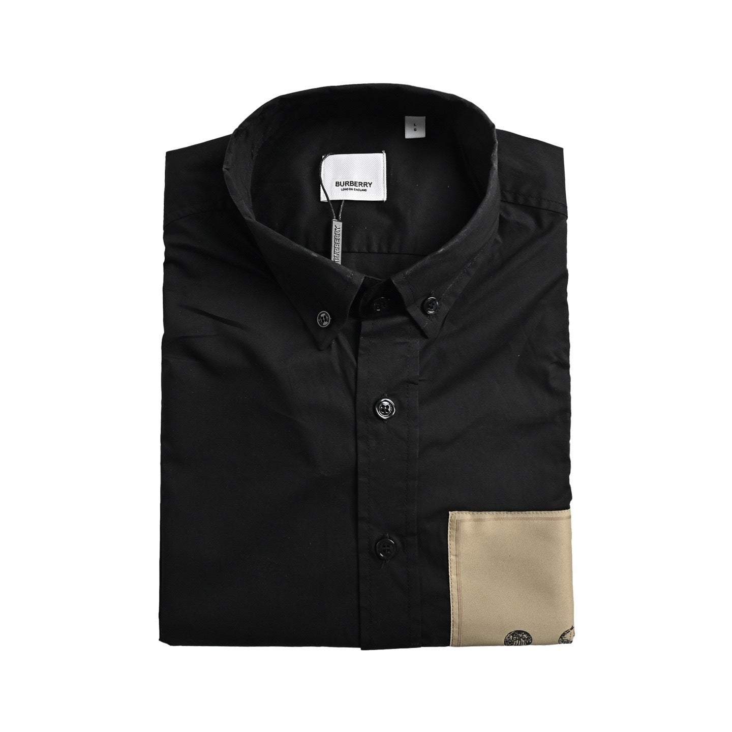 Label Applique Plaid Shirt