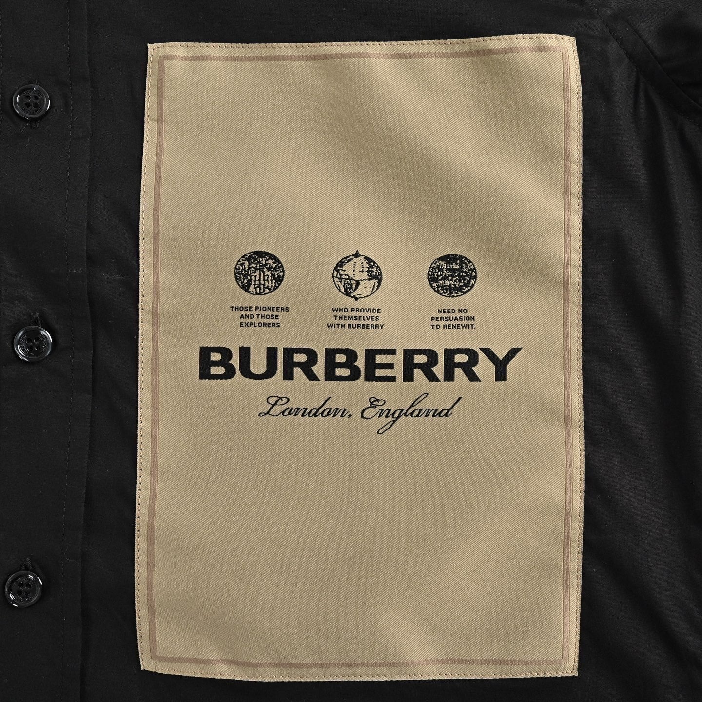 Label Applique Plaid Shirt