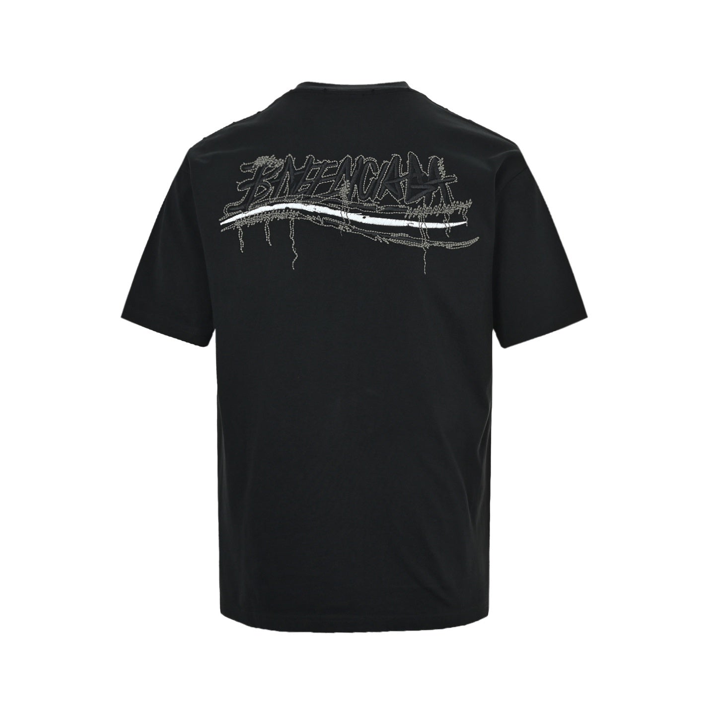 Tassel Letter Embroidered T-shirt