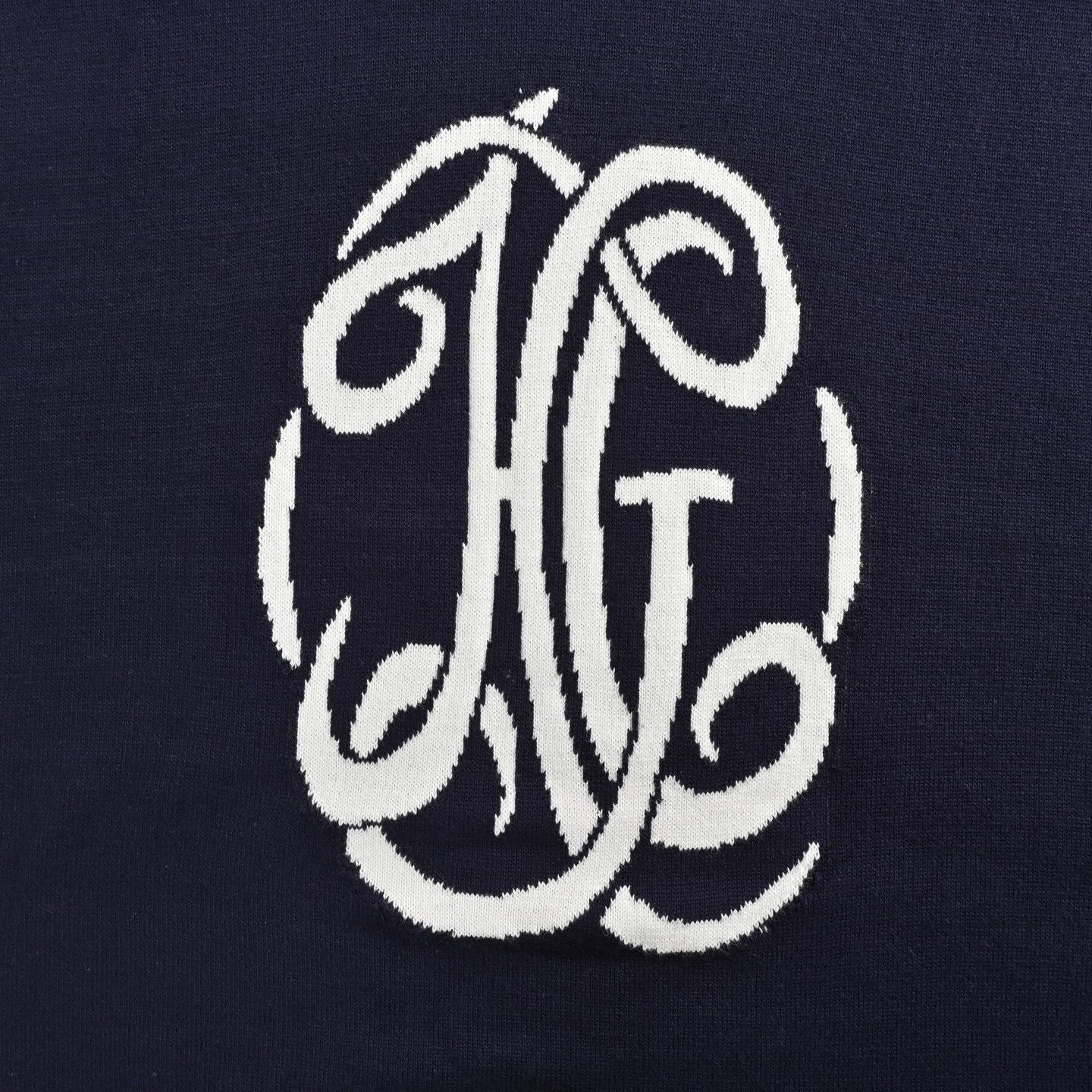 Logo jacquard knit T-shirt
