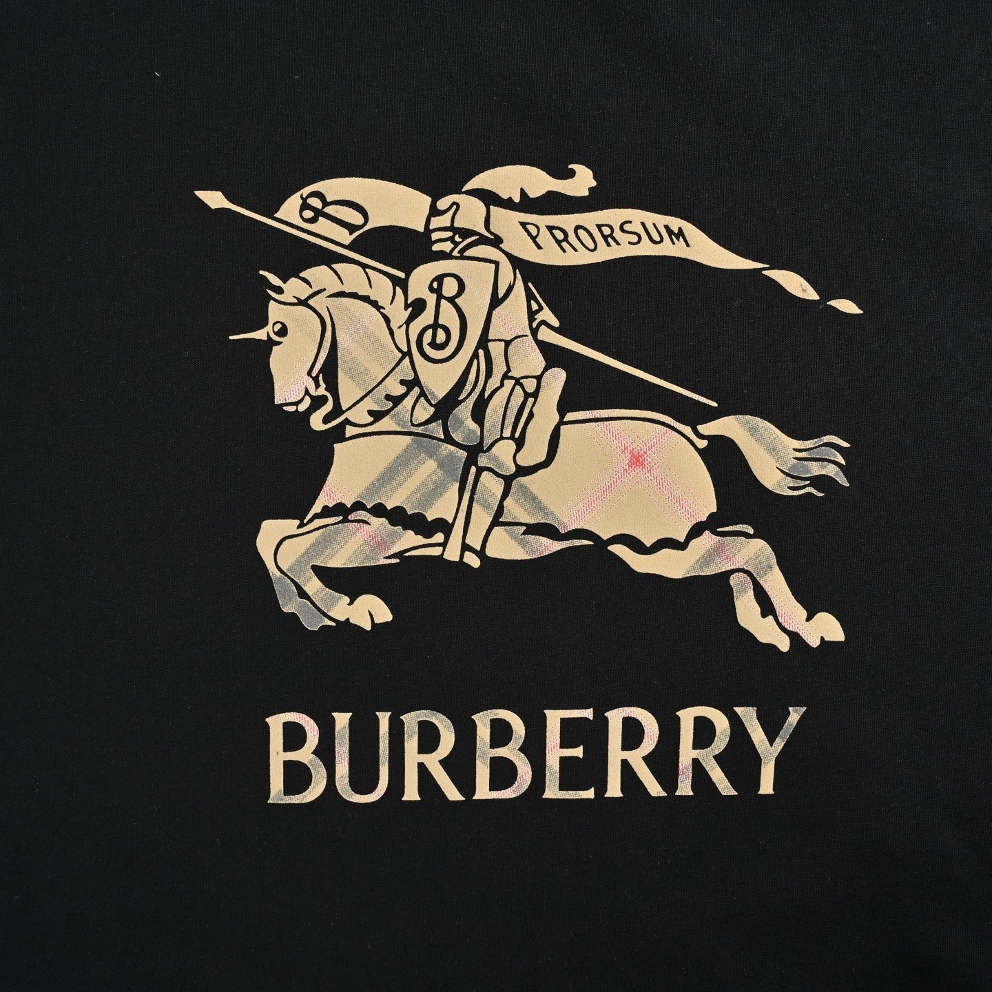 Plaid War Horse Print T-shirt